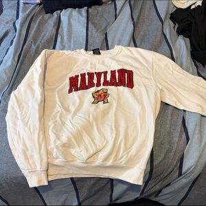 Maryland white crewneck sweatshirt Size L